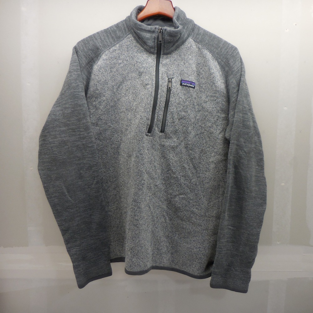 Patagonia Better Sweater 1/4 Zip Fleece Pullover Grey XL 25522